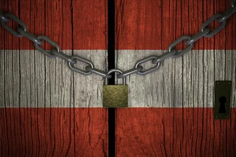 Conceptual composition on lockdown for quarantine for the covid-19 coronaviru Stock Illustration