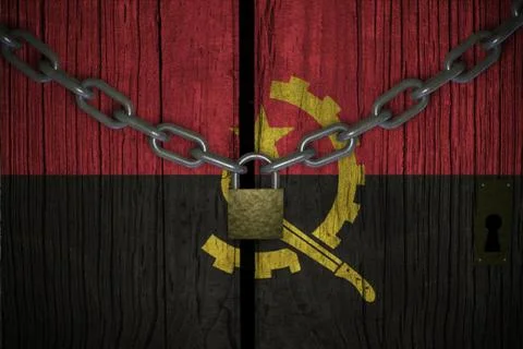 Conceptual composition on lockdown for quarantine for the covid-19 coronaviru Stockillustratie