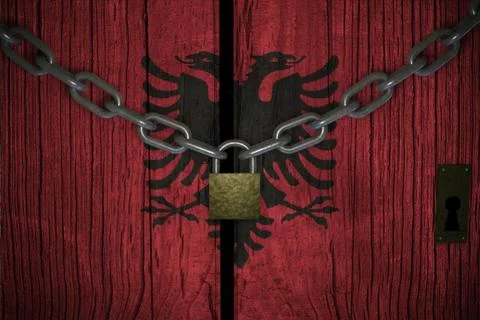 Conceptual composition on lockdown for quarantine for the covid-19 coronaviru 库存插图