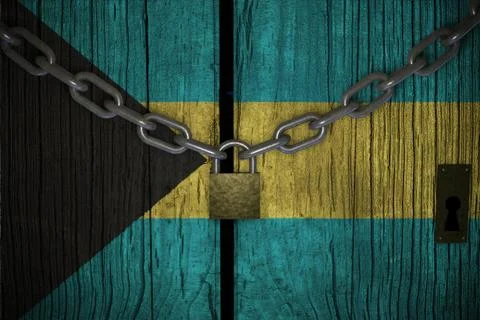 Conceptual composition on lockdown for quarantine for the covid-19 coronaviru Stock Illustration