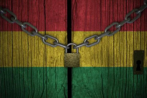 Conceptual composition on lockdown for quarantine for the covid-19 coronaviru Stock Illustration