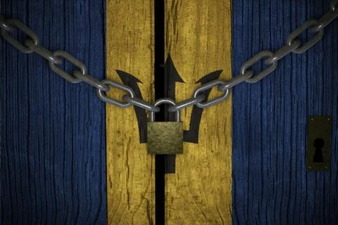 Conceptual composition on lockdown for quarantine for the covid-19 coronaviru Stock Illustration