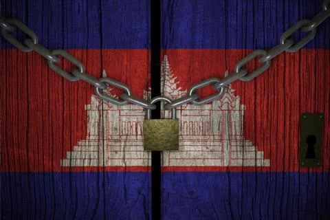 Conceptual composition on lockdown for quarantine for the covid-19 coronaviru Stock Illustration