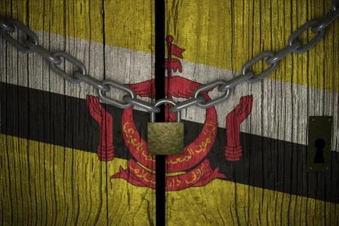 Conceptual composition on lockdown for quarantine for the covid-19 coronaviru Stock Illustration