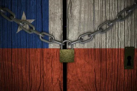 Conceptual composition on lockdown for quarantine for the covid-19 coronaviru Иллюстрация