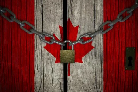 Conceptual composition on lockdown for quarantine for the covid-19 coronaviru Stock Illustration