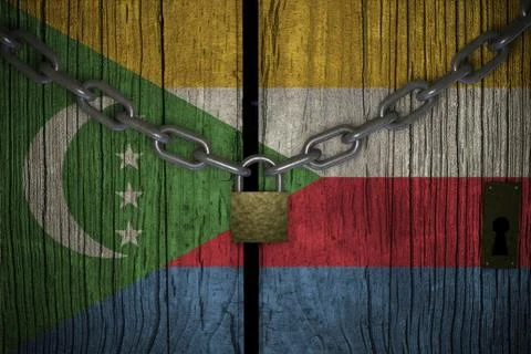 Conceptual composition on lockdown for quarantine for the covid-19 coronaviru Stock Illustration