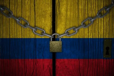 Conceptual composition on lockdown for quarantine for the covid-19 coronaviru Stock Illustration