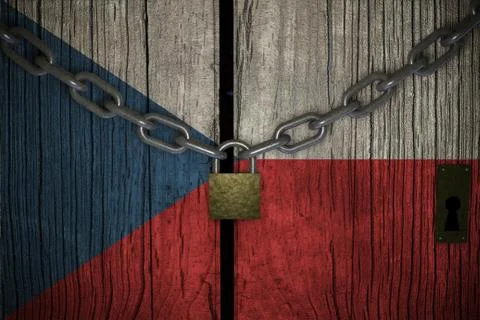 Conceptual composition on lockdown for quarantine for the covid-19 coronaviru Stock Illustration