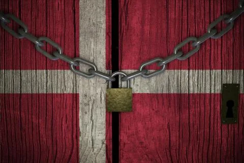 Conceptual composition on lockdown for quarantine for the covid-19 coronaviru Stock Illustration