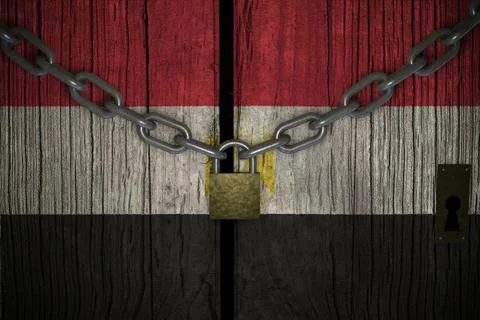 Conceptual composition on lockdown for quarantine for the covid-19 coronaviru Stock Illustration