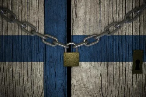 Conceptual composition on lockdown for quarantine for the covid-19 coronaviru Stock Illustration