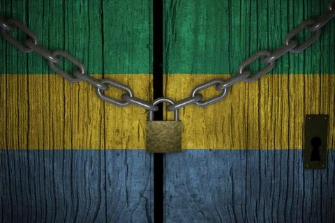 Conceptual composition on lockdown for quarantine for the covid-19 coronaviru Stockillustratie