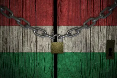 Conceptual composition on lockdown for quarantine for the covid-19 coronaviru Stock Illustration