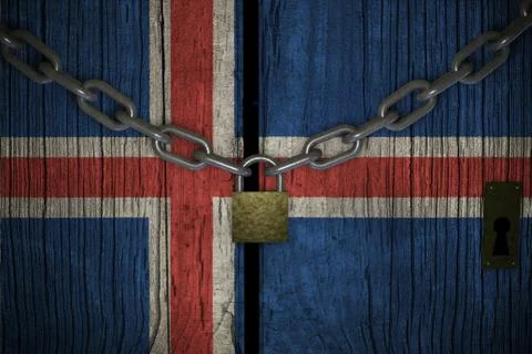 Conceptual composition on lockdown for quarantine for the covid-19 coronaviru Illustrazione stock