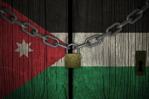 Conceptual composition on lockdown for quarantine for the covid-19 coronaviru Stock Illustration