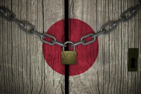 Conceptual composition on lockdown for quarantine for the covid-19 coronaviru Иллюстрация