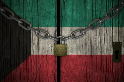 Conceptual composition on lockdown for quarantine for the covid-19 coronaviru Stock Illustration