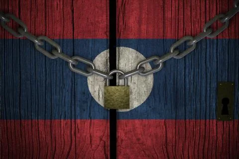 Conceptual composition on lockdown for quarantine for the covid-19 coronaviru Stock Illustration