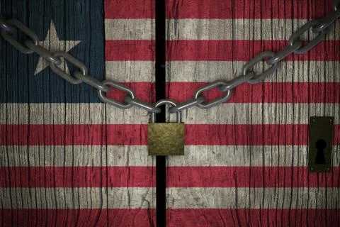 Conceptual composition on lockdown for quarantine for the covid-19 coronaviru Stock Illustration