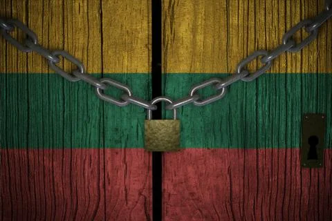 Conceptual composition on lockdown for quarantine for the covid-19 coronaviru Иллюстрация