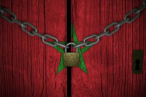 Conceptual composition on lockdown for quarantine for the covid-19 coronaviru Illustrazione stock