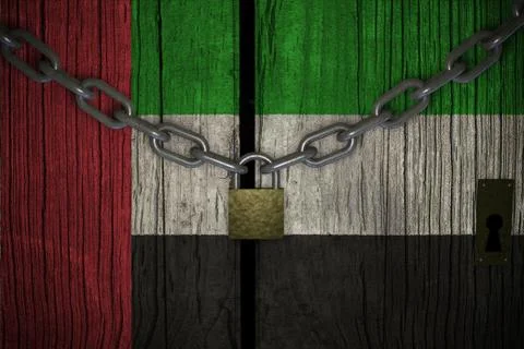 Conceptual composition on lockdown for quarantine for the covid-19 coronaviru Stock Illustration