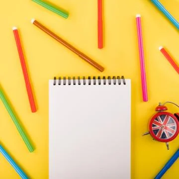 Conceptual composition on the topic of learning English. Stock Photos