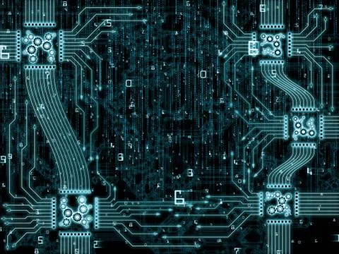 Conceptual CPU Realm Illustrazione stock