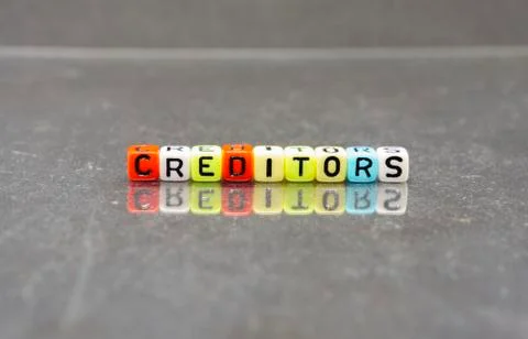 Conceptual of creditors Foto stock