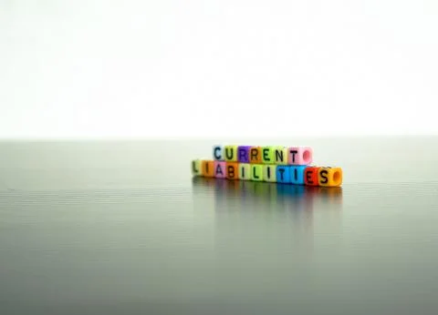 Conceptual of current liabilities  Stock Photos