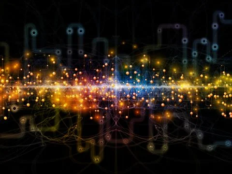 Conceptual Data Flow Illustrazione stock