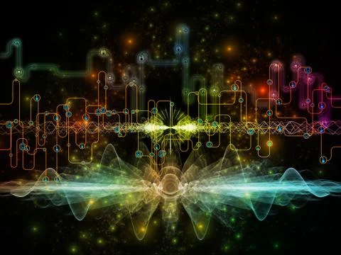 Conceptual Data Flow Stockillustratie