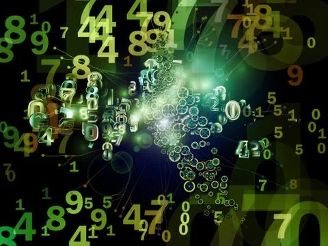 Conceptual Data Set 스톡 일러스트