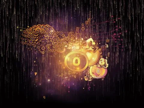 Conceptual Data Set Stock Illustration