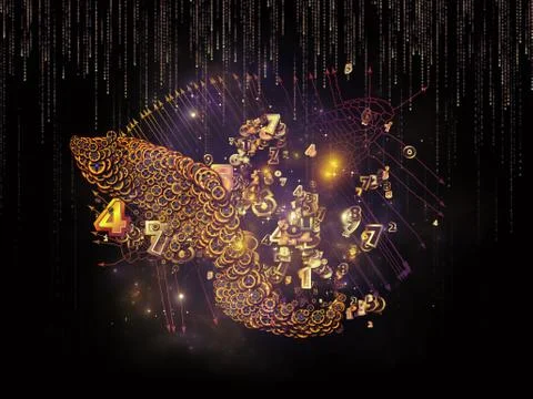 Conceptual Data Set Stock Illustration
