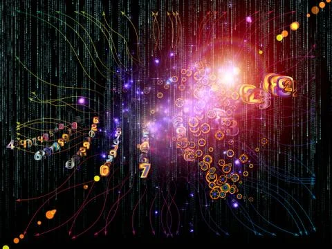 Conceptual Data Set Stock Illustration