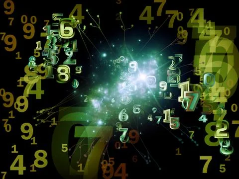 Conceptual Data Set Stock Illustration
