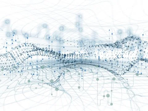 Conceptual Data Transfers Stock Illustration