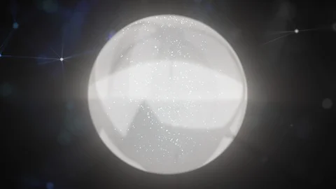 Conceptual design of DNA structure inside white sphere, keeping genetics Stock Footage 128088238