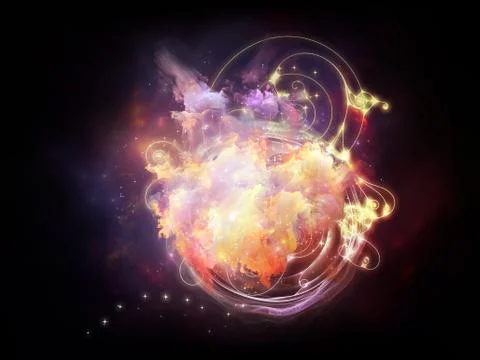 Conceptual Design Nebulae 스톡 일러스트
