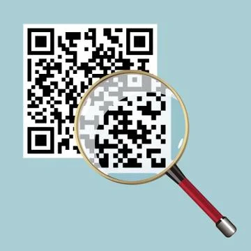 Conceptual design of two-dimensional code. Stock-Illustration