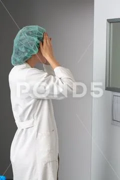 Conceptual, desperation for the precariousness of scientific work Stock Photos