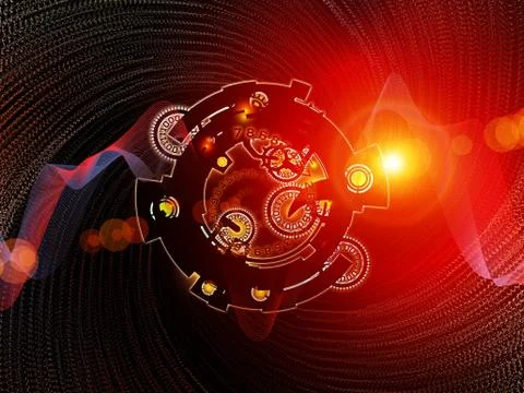 Conceptual Digital Processing 스톡 일러스트