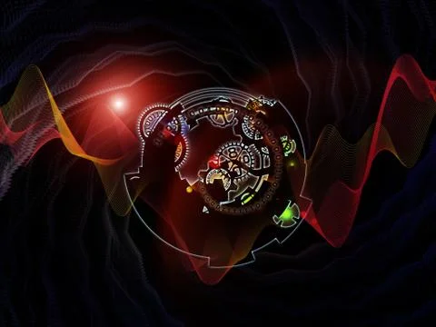 Conceptual Digital Processing Stock Illustration