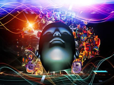 Conceptual Digital Science Stock-Illustration