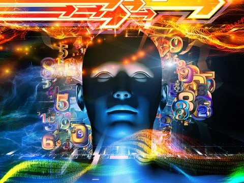 Conceptual Digital Science Stock Illustration