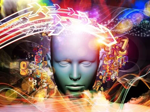 Conceptual Digital Science Stock Illustration