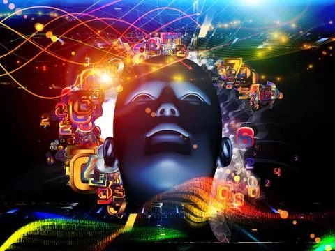 Conceptual Digital Science Stock Illustration