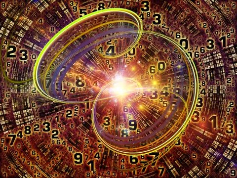 Conceptual Digital World Illustrazione stock